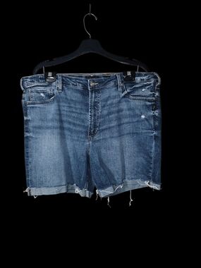 Silver Jeans Distressed Blue Denim Cutoff Shorts